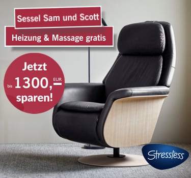 Stressless Sam & Scott Heizung und Massage gratis