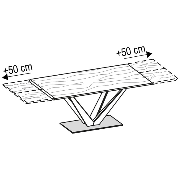 Voglauer Tischverlängerung 2x50 cm Vgalvino