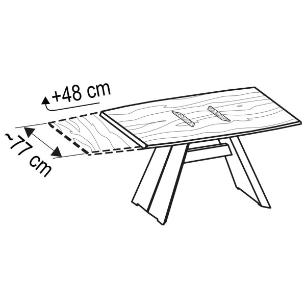 Voglauer Tischverlängerung 1x48 cm Vrock