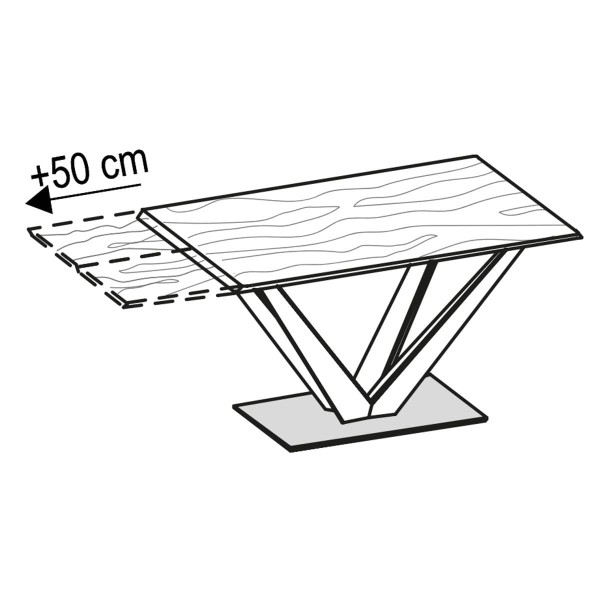 Voglauer Tischverlängerung 1x50 cm Vgalvino